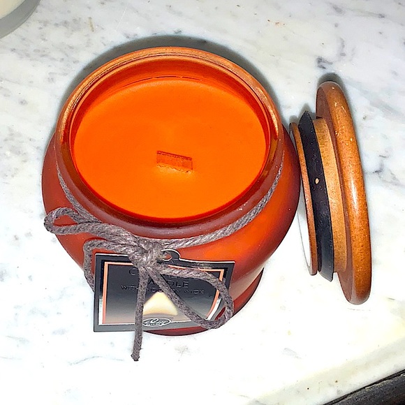 DW HOME SPICED PUMPKIN CRACKLING WOOD WICK CANDLE NEW 9.4 oz NEW - Picture 2 of 3